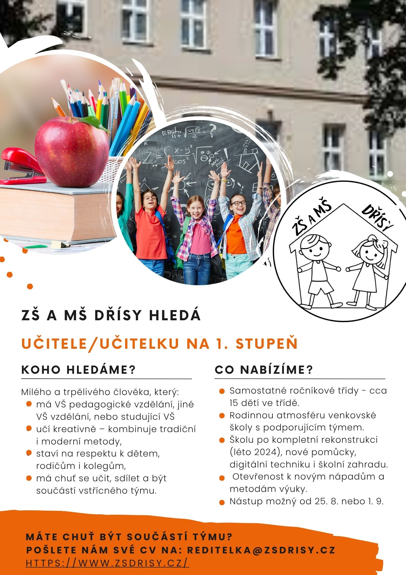 Inzerat Ucitelka ZS