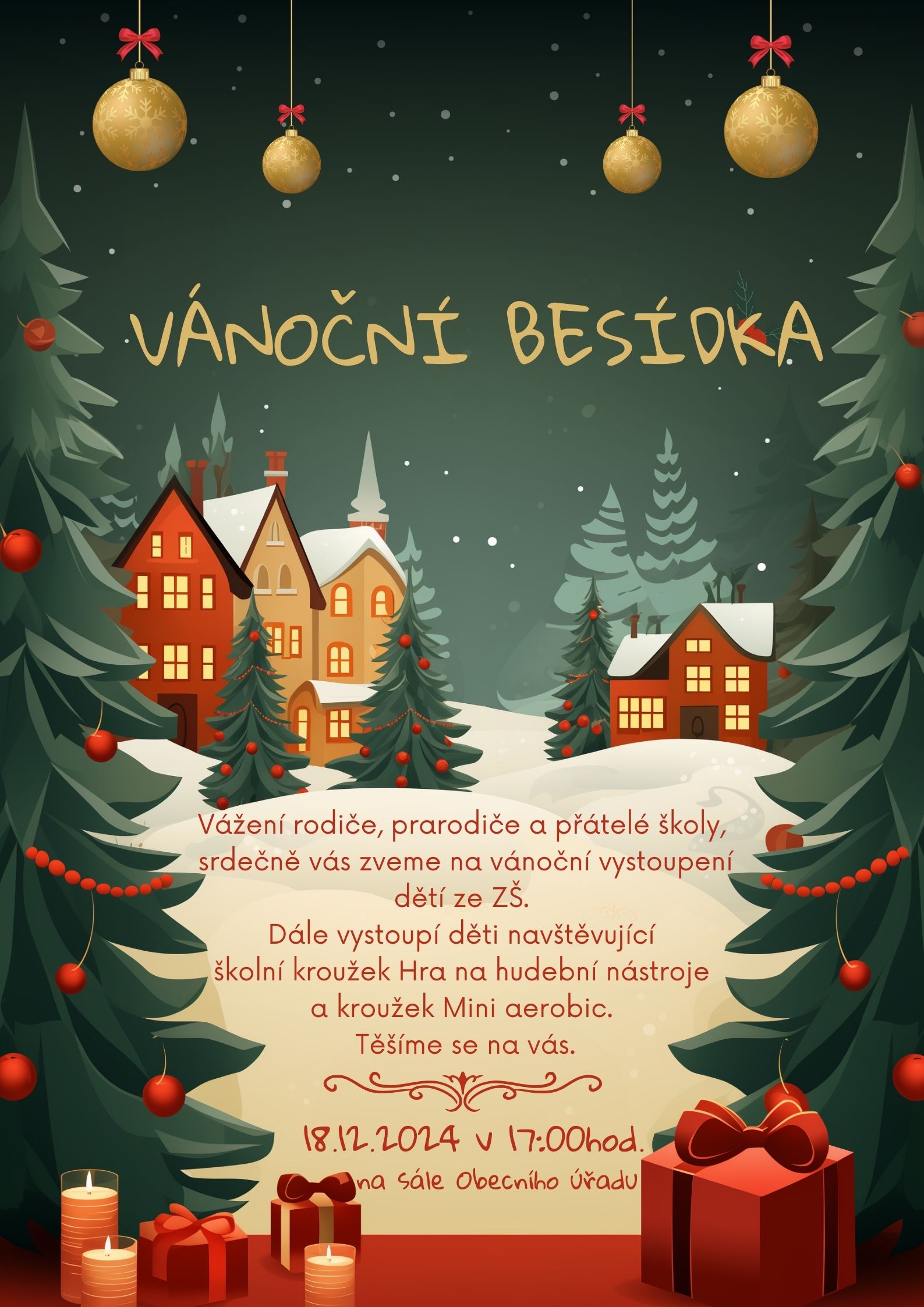Vánoční besídka ZŠ